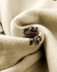 Cheetah Mock Neck Split Hem Sweater