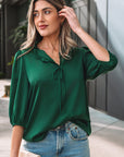 Gwendolyn 3 4 Sleeve Blouse