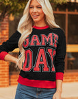 GAME DAY Varsity Stripe Crewneck Sweatshirt