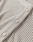 Plus Size Ribbed Knit Kangaroo Pocket Henley Top
