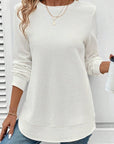 Allison Waffle Long Sleeve Top