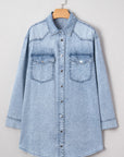 Takina Raw Hem Loose Shirt