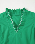 Mia Layered Short Sleeve Blouse