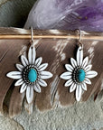Kahlani Flower Shape Hook Earrings