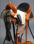 Hilason Flex Tree Western Horse Saddle American Leather Trail Barrel Racing By