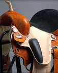 Hilason Flex Tree Western Horse Saddle American Leather Trail Barrel Racing By