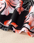 Colorblock Tankini Top and Skort Swim Set