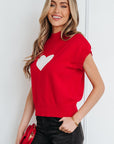 Genevieve Cropped Short Sleeve Sweater