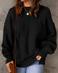 Ella Color Puffy Sleeve Sweater