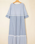 Amy Patchwork Shift Long PLUS Dress