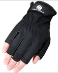 Heritage Tech-Lite Riding Gloves Horse Equestrian Black 3/4 Finger
