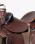 Western Horse Wade Saddle American Leather Ranch Roping Dark Brown Hilason