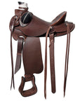Western Horse Wade Saddle American Leather Ranch Roping Dark Brown Hilason