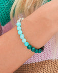 Gemma Crystal Beaded Elastic Bracelet