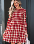 Amelia Puff Sleeve Mini Dress