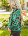 Elouise Shirred Puff Sleeve Blouse