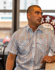 Birds And Lei Hawaiian Print Short Sleeve Shirt With Vibrant Exotically Tropical