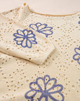 Harper Eyelet Drop Shoulder Sweater