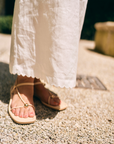 MASON'S DAUGHTER | Ella Scallop Maxi Skirt, White Linen