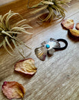Sterling Silver Hair Tie with Kingman Turquoise