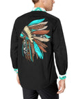 Indian Headdress Unisex Western Button UP Shirt