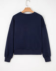 CLASSY UNTIL KICKOFF Patch Game Day Sweatshirt
