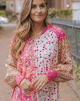 Adalee Printed Puff Sleeve Shirt
