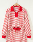 Zaylee Collared Drop Shoulder Pullover