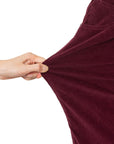 Solid Corduroy High Waist Wide Leg Pants