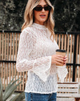 Laurel Bell Sleeve Mock Blouse
