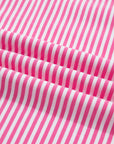 Stripe Oversize Mock Neck Sweatshirt & Shorts Set