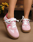Mila Lace Up Flat Shoes