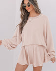 Scarlett Corded Lantern Sleeve Top