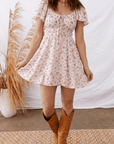 Amari Ruffled Floral Mini Dress