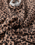 Leopard Loose Tee & Drawstring Waist Pants Set