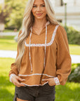 Iridora Long Puff Sleeve Blouse