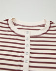 Margaret Sleeve Henley top Long Sleeve Top