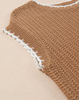 Sophia Knit Short Sleeve Sweater