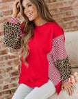 Milan Patchwork Sleeve Colorblock Sweatshirt