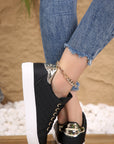 Harper Quilted Lace Up Sneakers