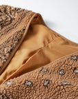 Western Paisley Sherpa Pocketed Vest