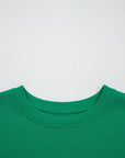 Stripe Mixed Crew Neck Cap Sleeve T-Shirt