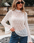 Laurel Bell Sleeve Mock Blouse