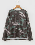 Anaya Textured Drop Shoulder Long Sleeve Top
