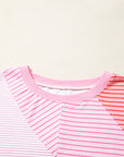 Alondra Exposed Seam Casual Long Sleeve Top