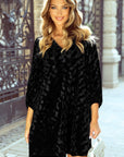 Ximena Sleeve Velvet Mini Dress
