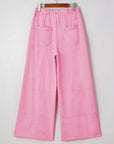 Brittany Mineral Wash Exposed Seam Drawstring Cargo Pants