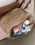 Kylie Quilted Zipper Tote Bag