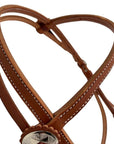 Deluxe Mahogany Browband Headstall