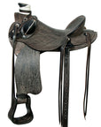 Western Horse Wade Saddle American Leather Ranch Roping Antique Black
